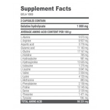 Коллаген гидролизат Gela 1000 250 caps  Extrifit