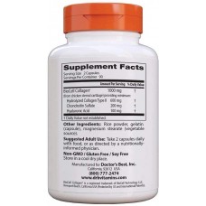 Hyaluronic Acid + Chondroitin Sulfate with BioCell Collagen, 60 Veggie Caps Doctor's BEST
