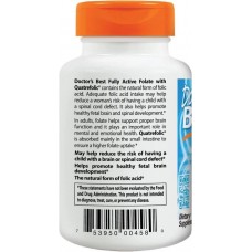 Фолієва кислота  Fully Active Folate 800, 800 mcg, 60 Veggie Caps Doctor's BEST