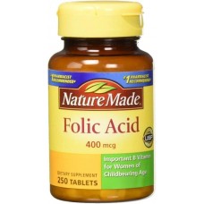 Folic Acid 400 mg 250tabl Nature Made