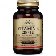 Вітамін Е Vitamin E 200 IU Mixed Tocopherols 100 Softgel Solgar