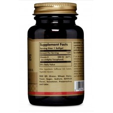 Витамин Е Vitamin E 200 IU Mixed Tocopherols 100 Softgel  Solgar