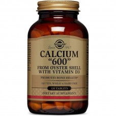 Calcium "600" from Oyster Shell with Vitamin D3 120 Tablets Solgar