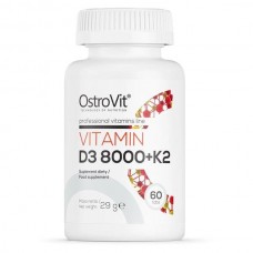 Vitamin D3 8000 + K2 60 tabs OstroVit