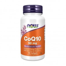 Коензим Q10 з селеном і вітаміном Е NOW CoQ10 50 mg + Selenium & Vitamin E 100 softgels NOW