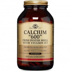 Calcium "600", from Oyster Shell with Vitamin D3, 240 Tablets Solgar