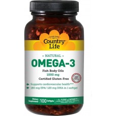 Омега-3 Country Life Omega-3 1000 mg 100 caps Country Life