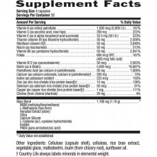 Мультивітаміни і Мінерали для Чоловіків Country Life Max for Men, Multivitamin & Mineral Complex, Iron-Free, 120 Tablets Country Life