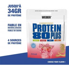 Протеїн Protein 80 Plus 2000 g (Strawberry) Weider