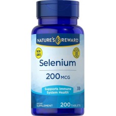 Selenium 200 mcg, 200 Tablets Nature's Reward
