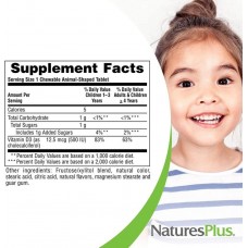 Animal Parade, Vitamin D3, Black Cherry, 500 IU, 90 Animal-Shaped Tablets  Nature's Plus