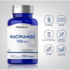 Niacinamide 100 mg 250 Tablets Piping Rock