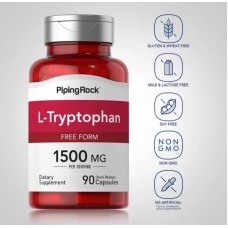 L-Tryptophan, 1500 mg, 90 Capsules Piping Rock
