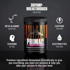 Предтренировочный комплекс Universal Nutrition Animal Primal Powder Pre workout 507.5 g (Strawberry  Universal