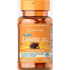 Лютеїн з зеаксантином Lutein 20mg with Zeaxanthin 60 Softgels Puritan's Pride