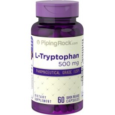 L-Tryptophan 500 mg 60 Capsules Piping Rock