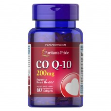 Коензим Q-10, Q-SORB™ Co Q-10 200 mg - 60 Rapid Release Softgels Puritans Pride