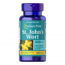 Звіробій, St. Johns Wort 300mg - 100caps Puritans Pride