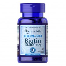 Біотин, Biotin 10000mcg - 50caps Puritans Pride