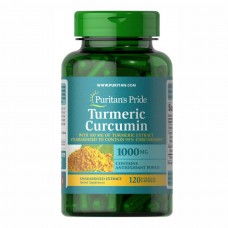 Куркумін з Біоперіном, Turmeric Curcumin 1000 Mg With Bioperine 5mg - 120 Capsules Puritans Pride