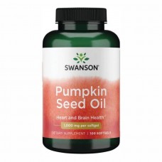 Олія з насіння гарбуза, Pumpkin Seed Oil 1,000 mg - 100softgels Swanson Олія з насіння гарбуза, Pumpkin Seed Oil 1,000 mg - 100softgels Swanson