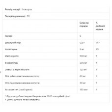 Antarctic Krill 500mg - 30softgels California Gold Nutrition