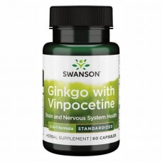 Ginko with Vinpocetine - 60caps Swanson