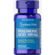 Гиалуроновая кислота Puritan's Pride (Hyaluronic Acid) 100 мг 30 капсул