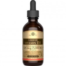 Рідкий вітамін Д3 з натуральним апельсиновим смаком Solgar (Liquid Vitamin D3 Natural Orange Flavor) 125 мкг 5000 МО 59 мл