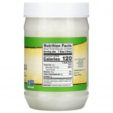 Органічна натуральна кокосова олія Now Foods (Organic Virgin Coconut Oil) 591 мл