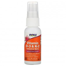 Вітаміни Д3 і К2 ліпосомний спрей Now Foods (Vitamin D-3 & K-2 Liposomal Spray) 60 мл