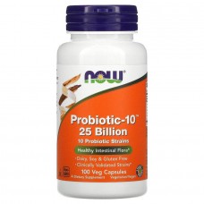 Пробиотики Now Foods (Probiotic-10) 25 млрд КОЕ 100 капсул