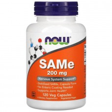 Аденозилметионин Now Foods (SAM-e SAMe S-Adenosyl-L-Methionine) 200 мг 120 капсул