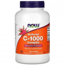 Витамин C-1000 буферизированный комплекс Now Foods (Vitamin C-1000 Complex Buffered) 1000 мг 180 таблеток