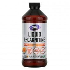 Карнітин рідкий з цитрусовим ароматом Now Foods (Liquid L-Carnitine) 1000 мг 473 мл