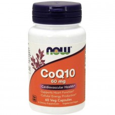 Коензим Q10 Now Foods (CoQ10) 60 мг 60 вегетаріанських капсул