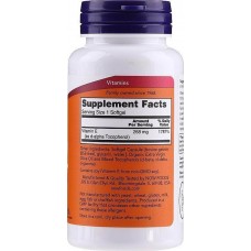 Витамин Е со смешанными токоферолами Now Foods (Vitamin E-400) 268 мг 400 МЕ 100 гелевых капсул