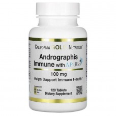 Добавка для зміцнення імунітету на основі андрографісу з екстрактом California Gold Nutrition (AP-Bio) 100 мг 120 таблеток
