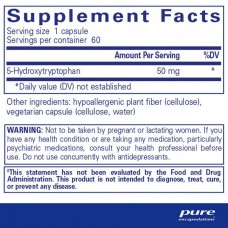 Гідрокситриптофан Pure Encapsulations (5-HTP Hydroxytryptophan) 50 мг 60 капсул