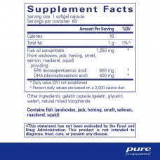 Омега-3 жирні кислоти Pure Encapsulations (O.N.E. Omega) 60 капсул