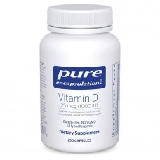 Вітамін Д3 Pure Encapsulations (Vitamin D3) 1000 МО 250 капсул