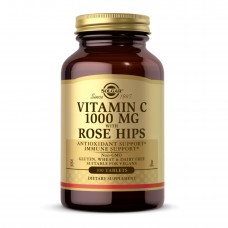 Вітамін С, Vitamin C W/Rose Hip 1000 mg - 100 tab Solgar