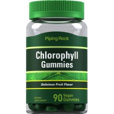 Chlorophyll Gummies (Delicious Fruit), 90 Vegan Gummies Piping Rock