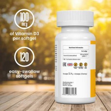 ULTRAVIT Vitamin D3 4000iu 120soft  VPLab