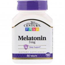 Мелатонин, 21st Century, 3 мг, 90 таблеток