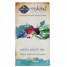 Вітаміни для чоловіків 40+ Garden of Life (KIND Organics Men's Multi 40+) 120 таблеток