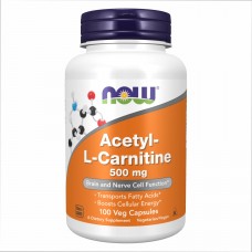 Ацетил Л-Карнітин, Acetyl L-Carnitine 500mg - 100 vcaps Now Foods