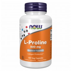 Л Пролин, L-Proline 500mg - 120 vcaps Now Foods