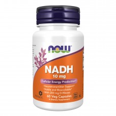 NADH 10mg With 200mg Ribose - 60 vcaps Now Foods