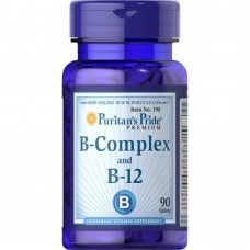 Б-комплекс, B-Complex B-12 - 90tabs Puritans Pride